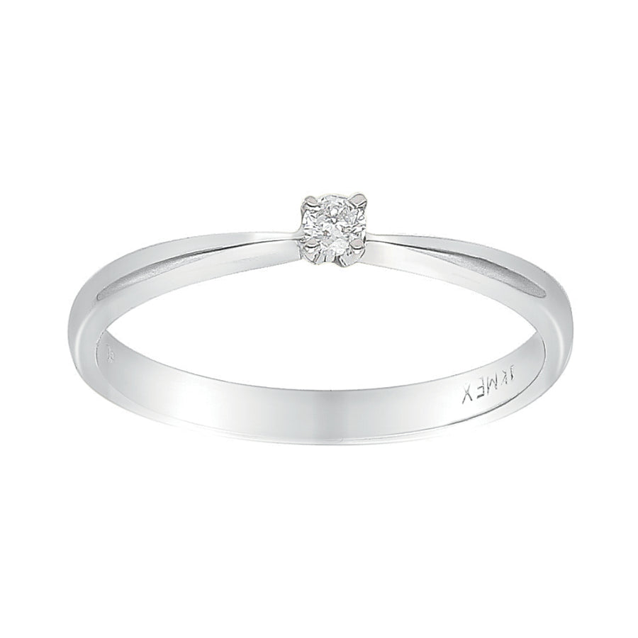 Anillo Oro 14k Diamante .05pts