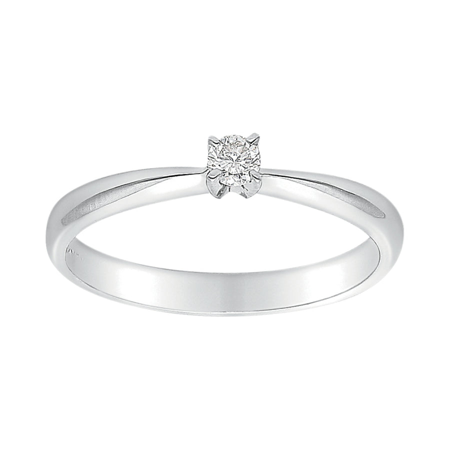 Anillo Oro 14k Diamante .10 pts