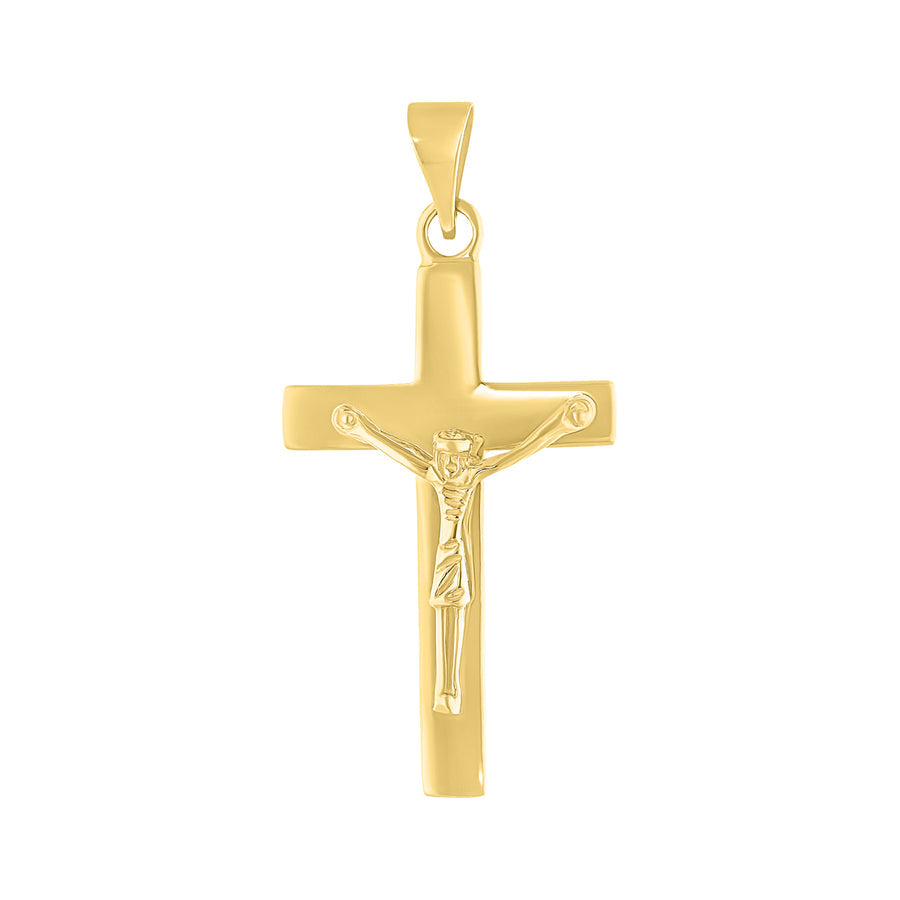 Dije Cruz Cristo Oro 10k, 2 x 3cms