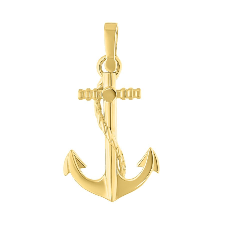 Dije Ancla Oro 10k, 2cms