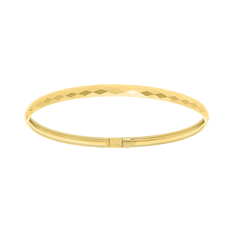 Aro Diamantado Oro 10k, 3.9 grs Diametro 6.5cms