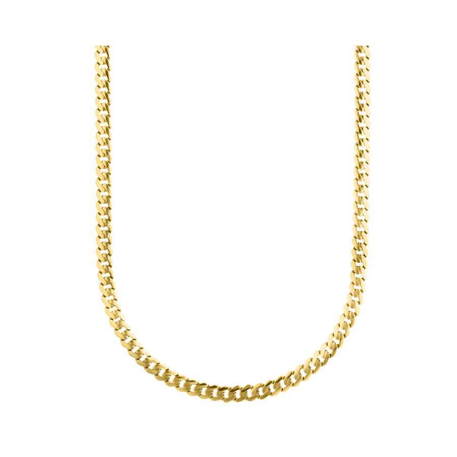 Cadena Barbada Oro 10k, 26.7 grs, 5mm x 60cms