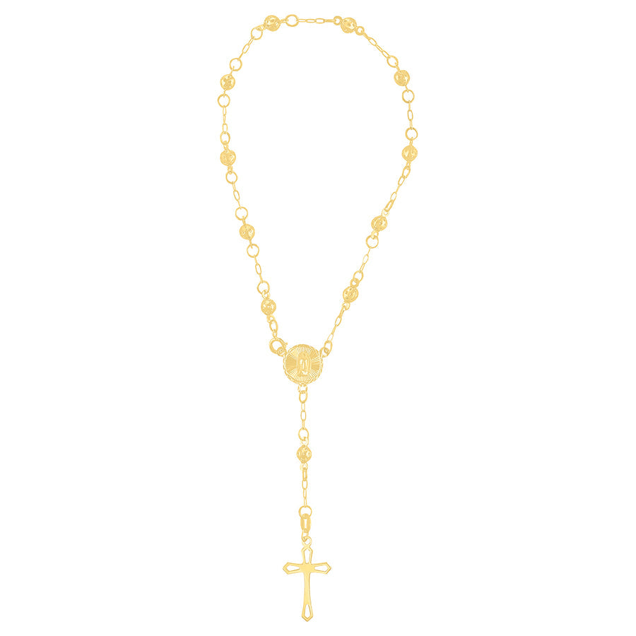 Rosario Bola Oro 10k, 3.5 grs, 1.5mm x 20cms