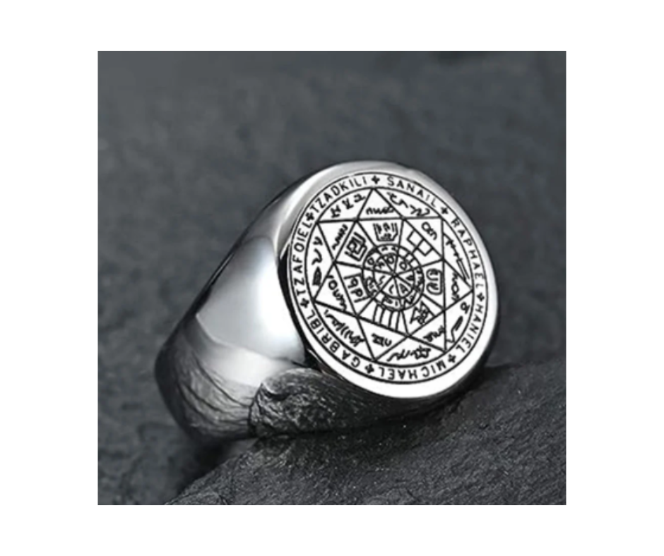 Anillo Acero Inoxidable 7 arcangeles