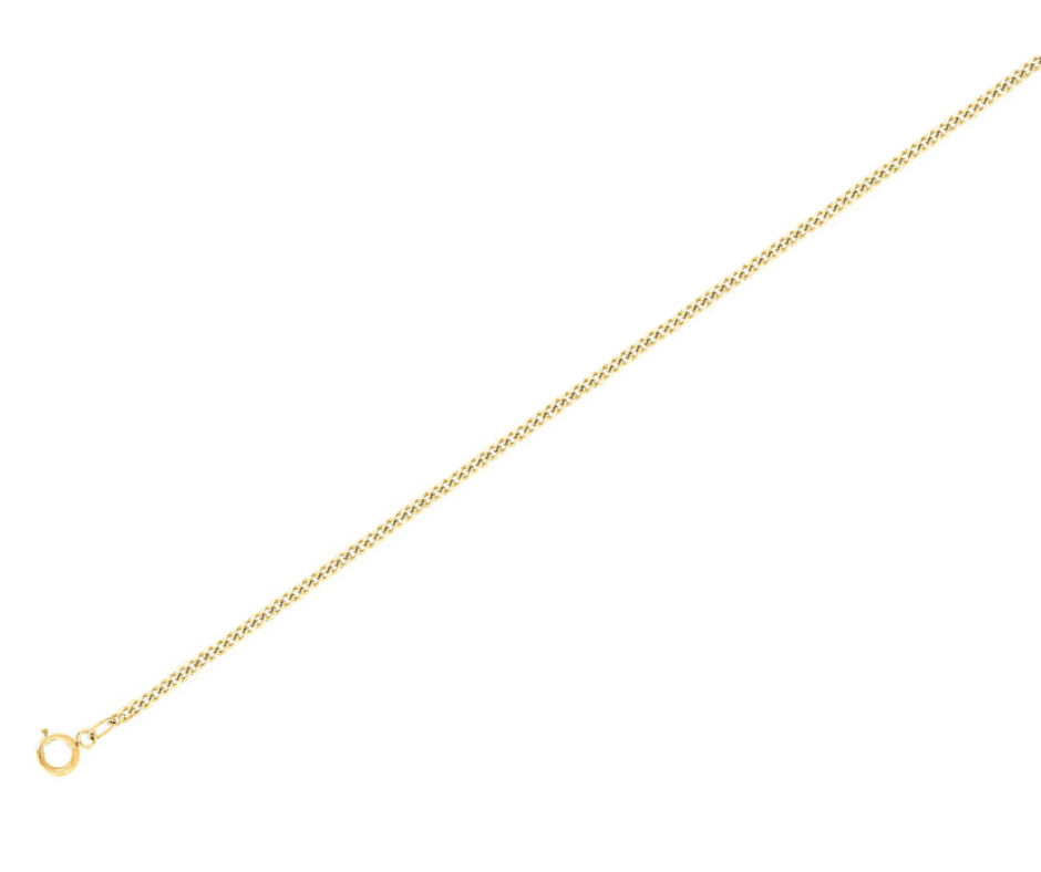 Cadena Barbada Oro 10K 40cms