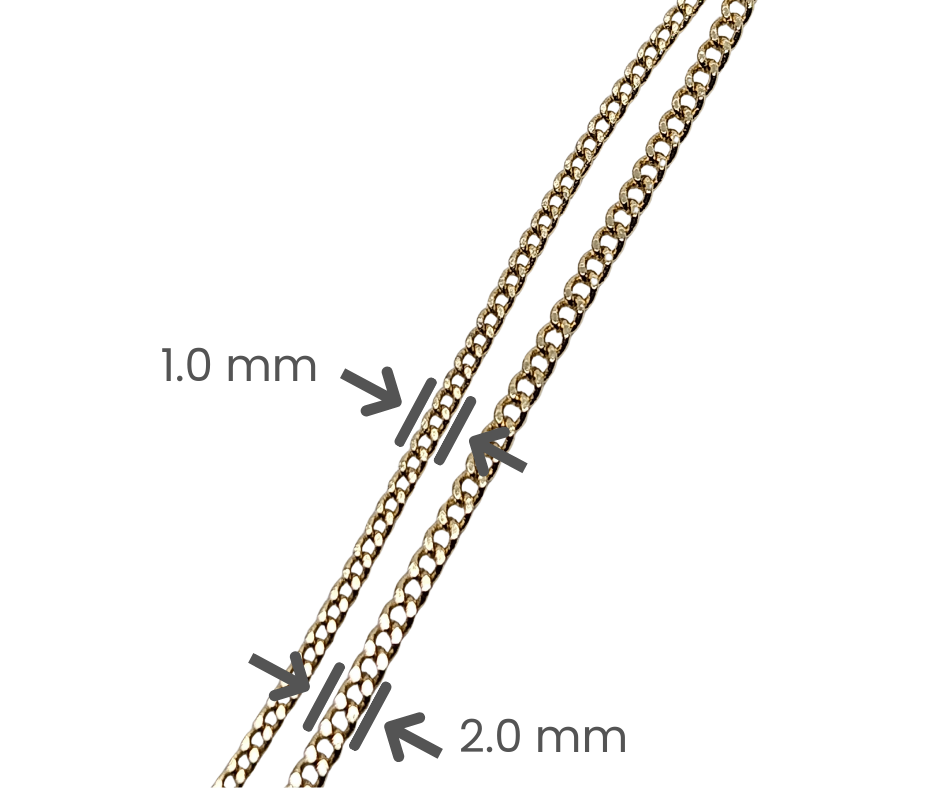 Gargantilla Corazón Chapa 18K 40cm