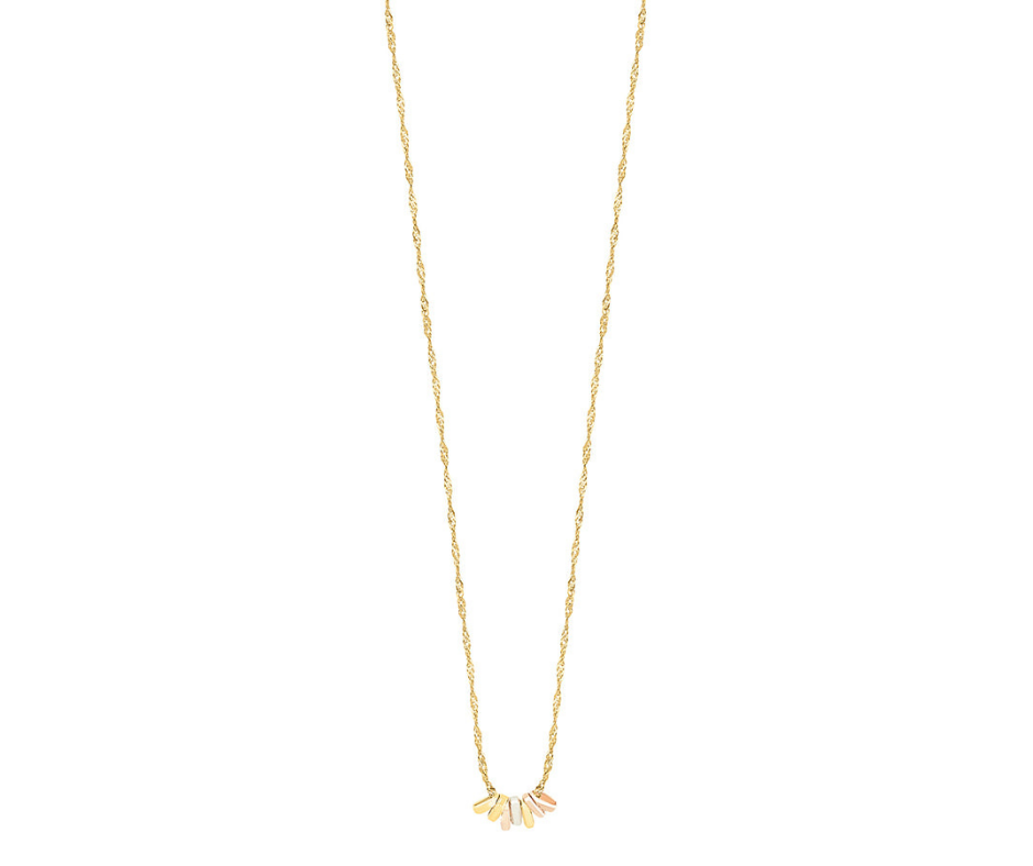Gargantilla Bolitas Oro 10K 45cms