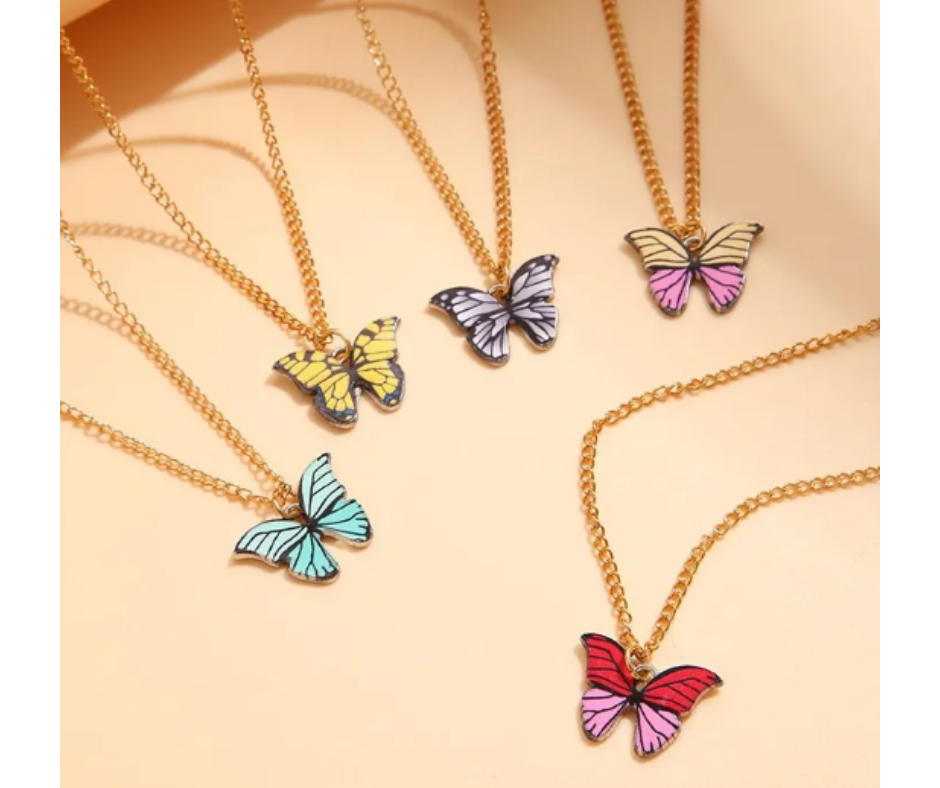 Collar de mariposa (5pzas) acero inoxidable 40cms