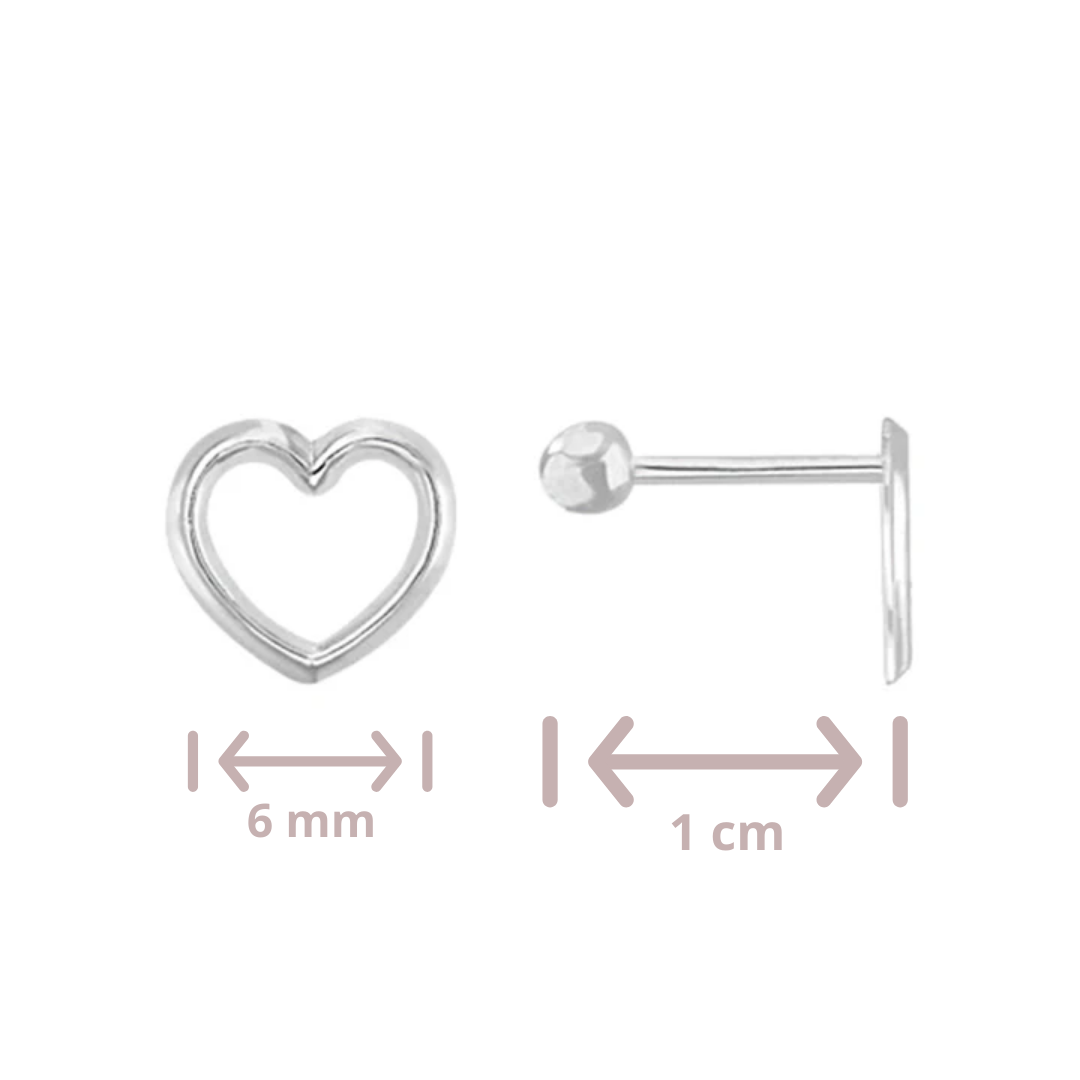 Broquel Corazón Plata .925