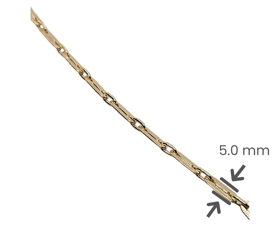 Cadena Alexa Chapa 18K 60cm