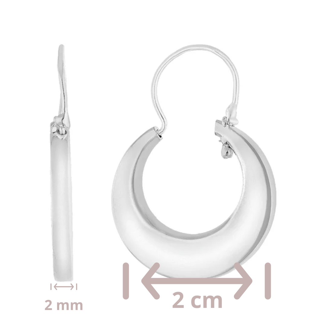 Arracada Plata .925 20mm