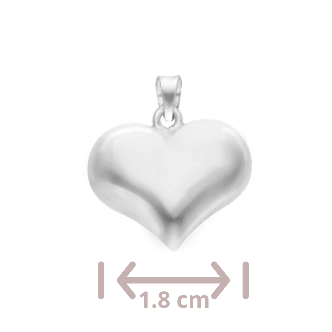 Dije Corazón Plata .925