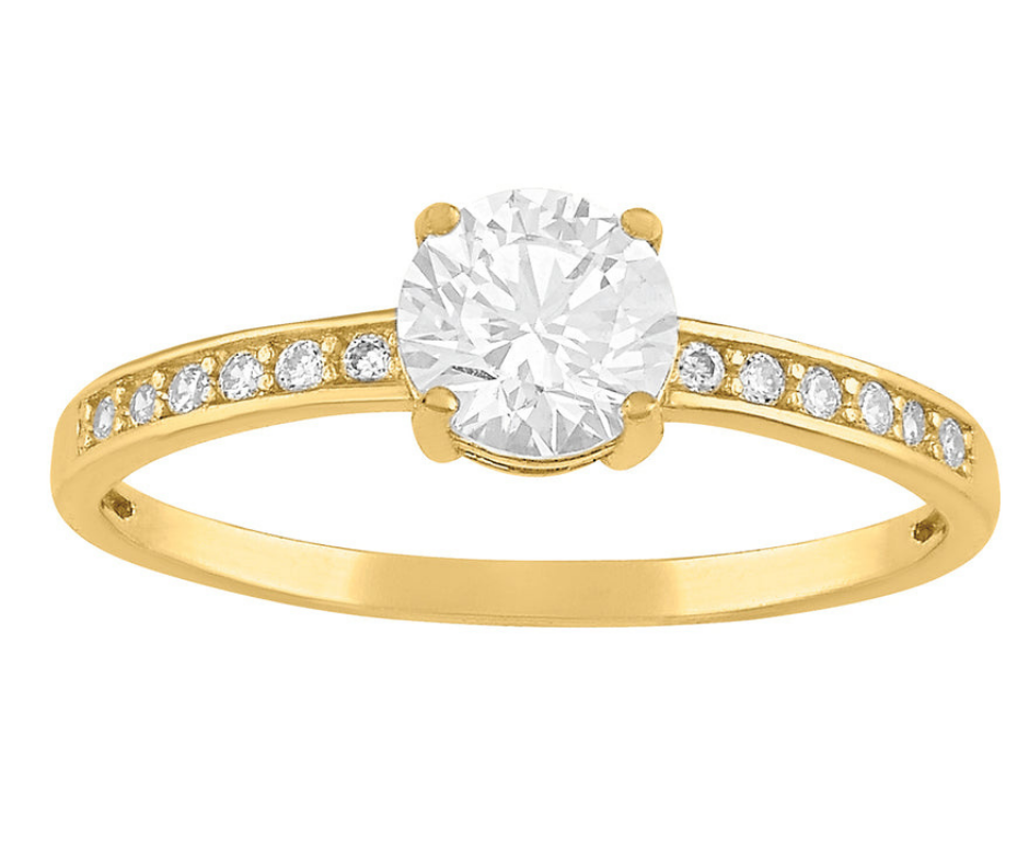 Anillo Solitario Oro 10K