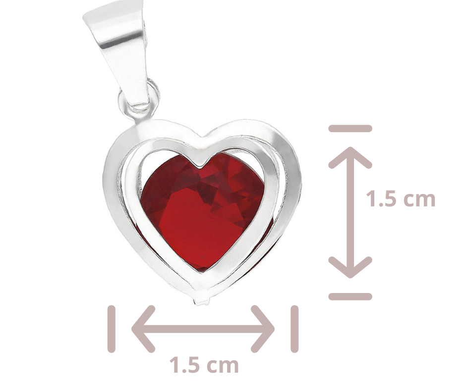 Dije Corazón Plata .925