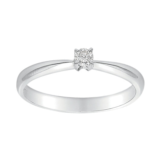 Anillo Oro 14k Diamante .10 pts