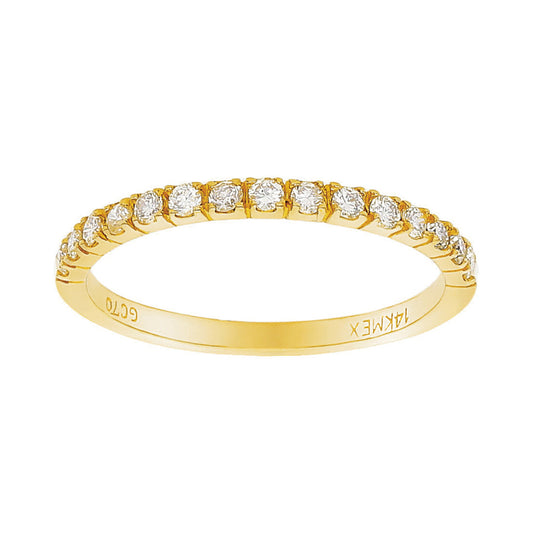 Anillo Oro 14k Diamante .27 pts