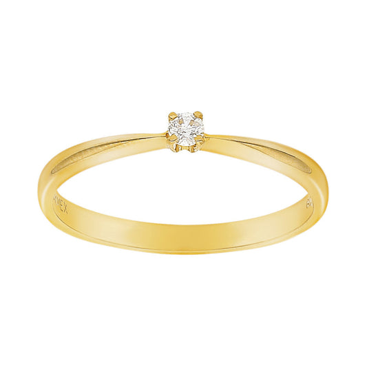 Anillo Oro 14k Diamante .05 pts