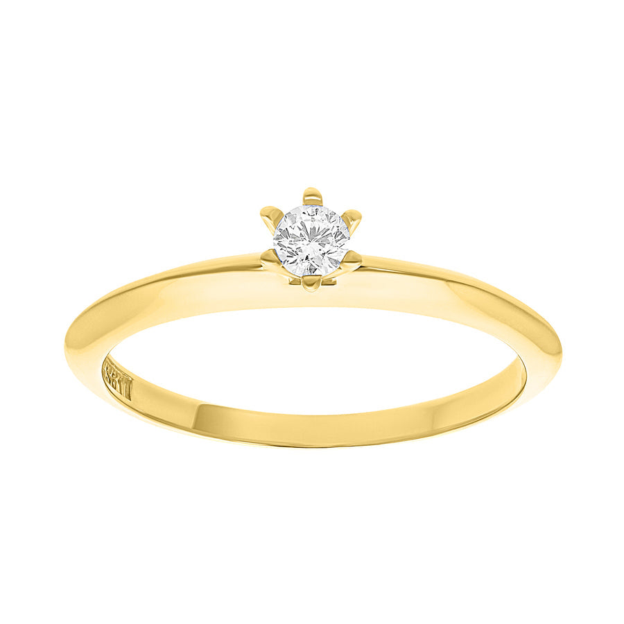 Anillo Solitario 10k