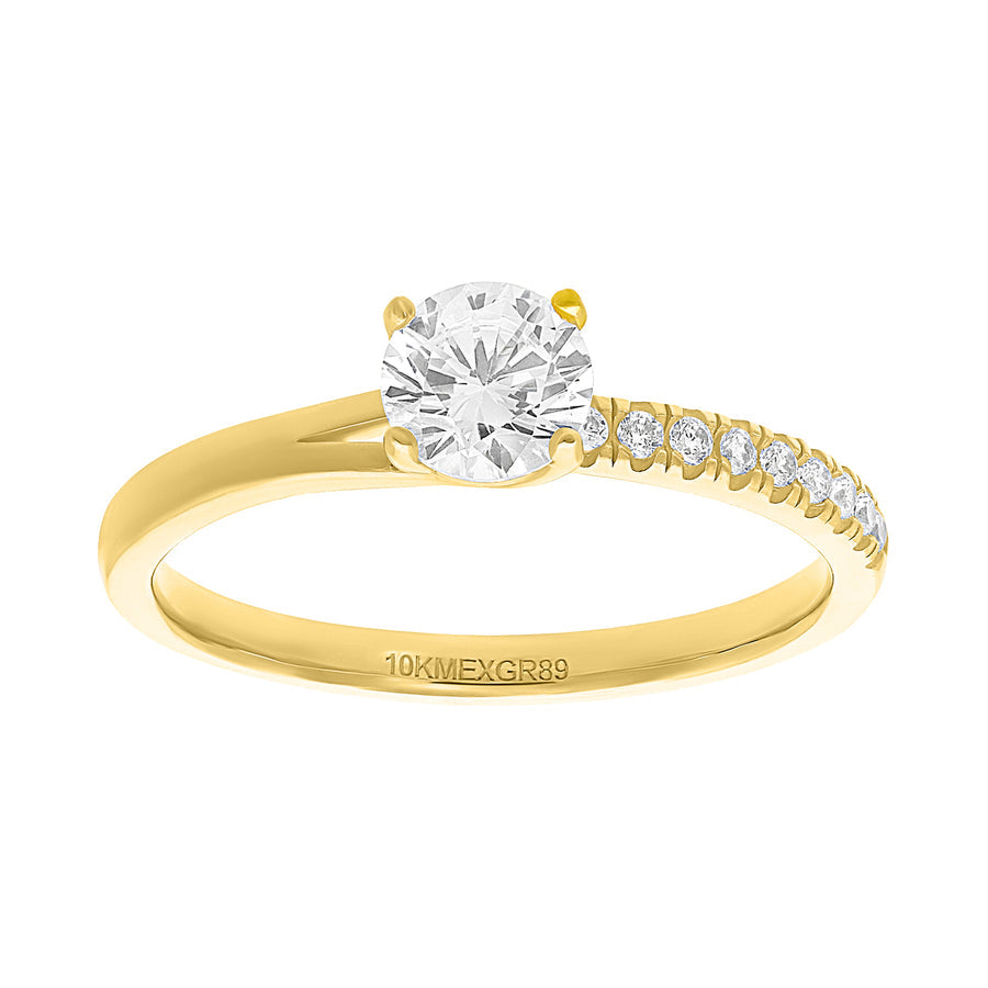 Anillo Solitario 10k