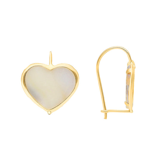 Arete Corazón 10k 1cm