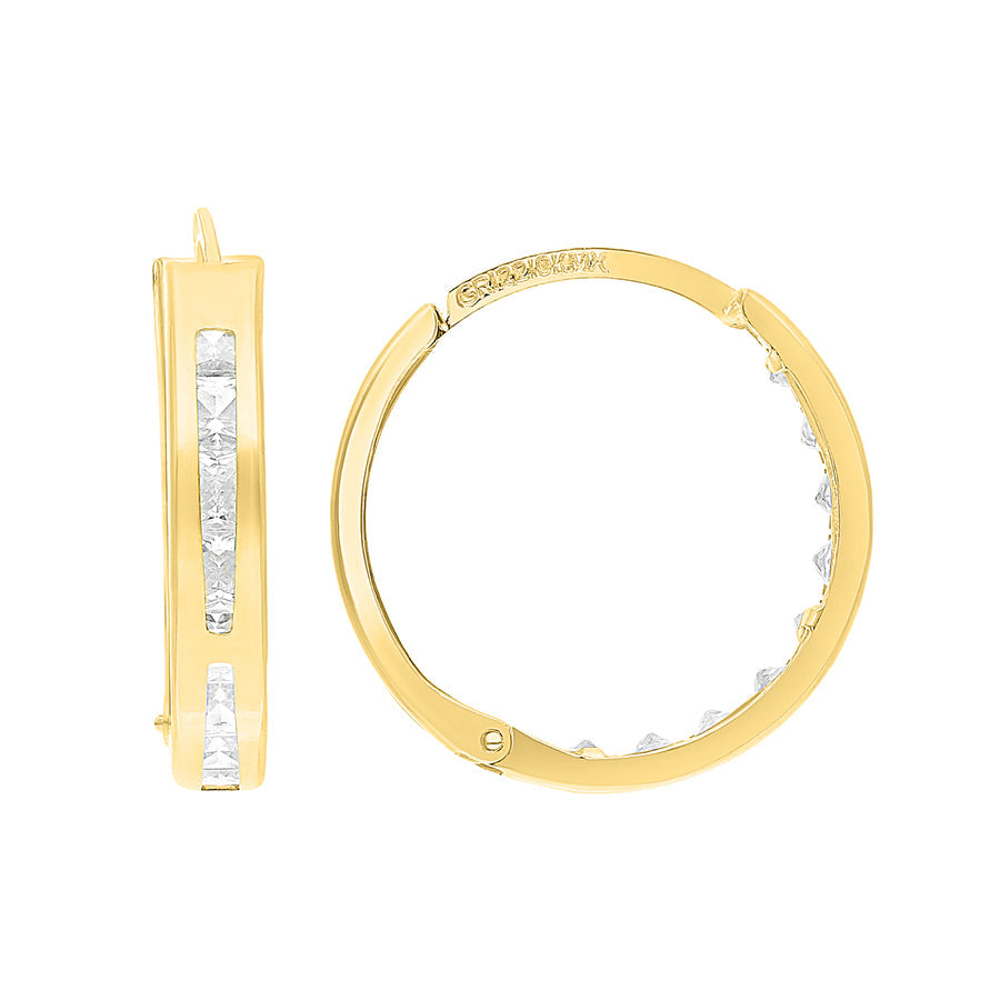 Hugies Piedras Oro 10k, 1.7cms