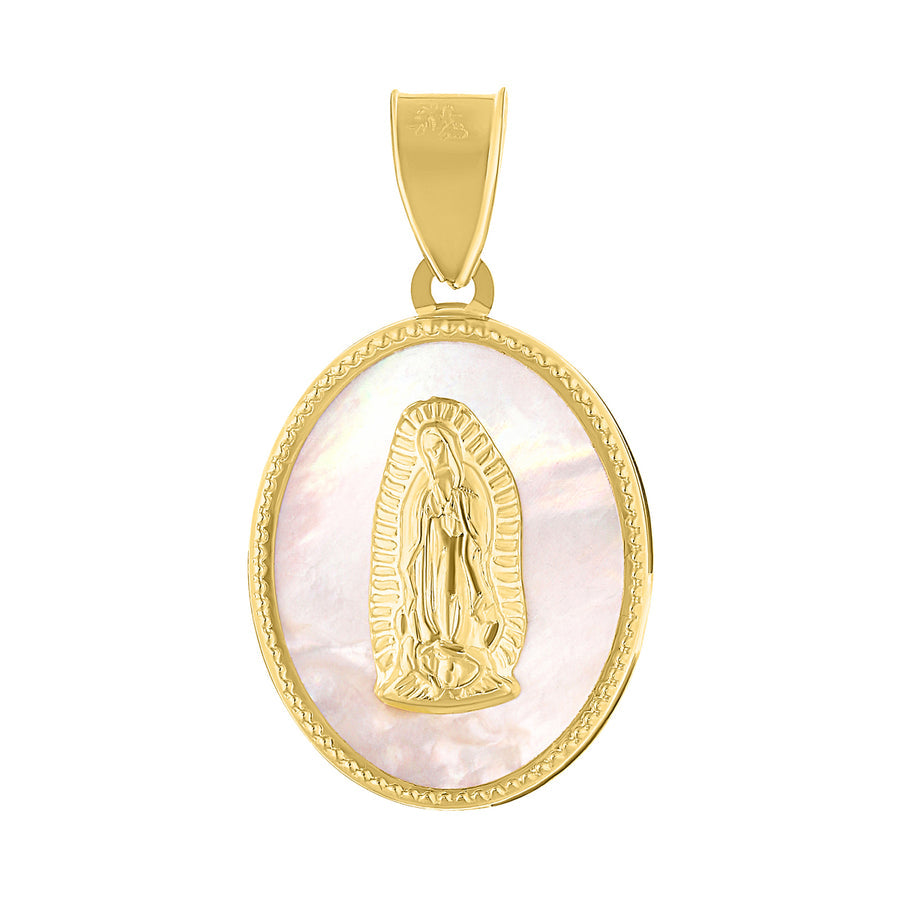 Medalla Virgen Oro 10k, 1.3 x 1.5 cms