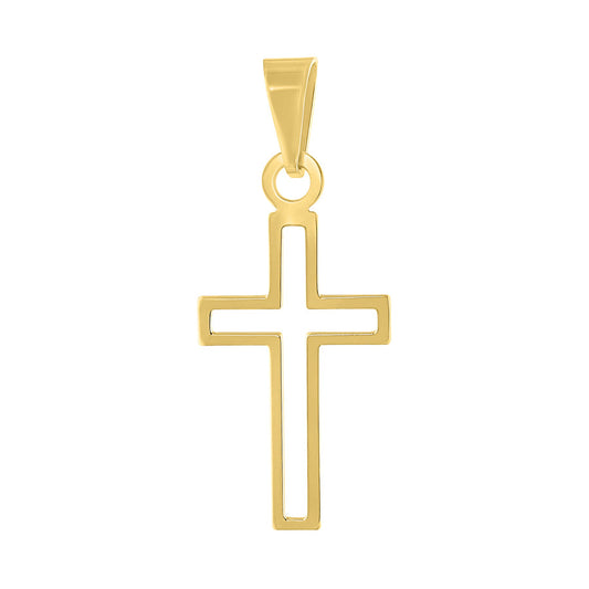 Dije Cruz Oro 10k, 1.5 x 2cms