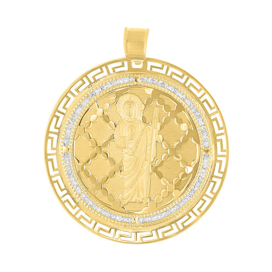 Medalla San Judas Oro 10k, 4.3 cms diametro