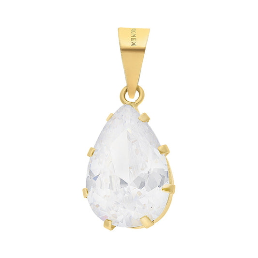 Dije Gota Oro 10k, 10 x 20mm