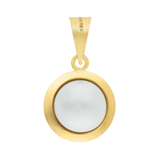 Dije Perla Oro 10k, 10mm