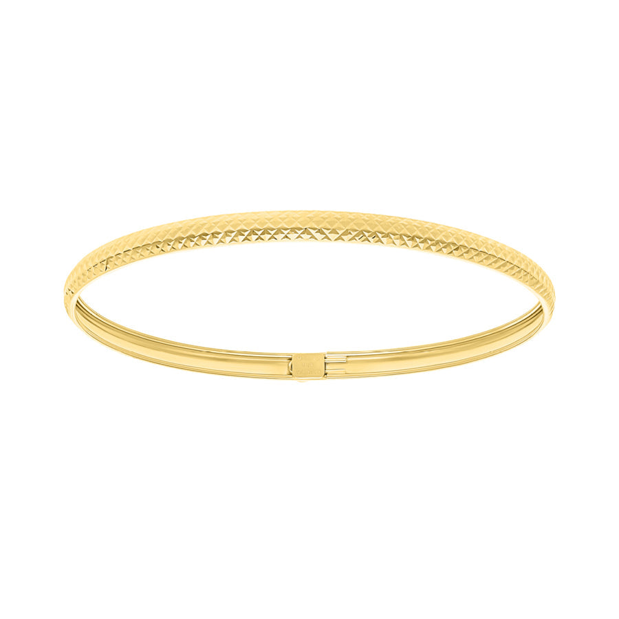 Aro Diamantado Oro 10k, 3.9 grs Diametro 6.5cms
