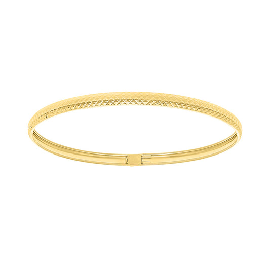 Aro Diamantado Oro 10k, 3.9 grs Diametro 6.5cms