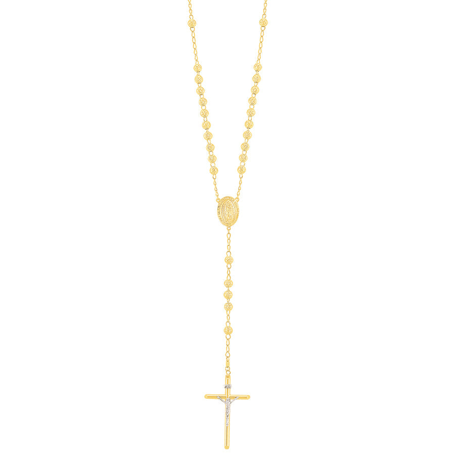 Rosario Bola Grande Oro 10k, 17 grs, 2mm x 57cms