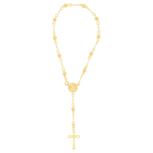 Rosario Bola Oro 10k, 3.5 grs, 1.5mm x 20cms