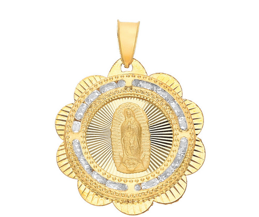 Dije Medalla Virgen Oro 10K