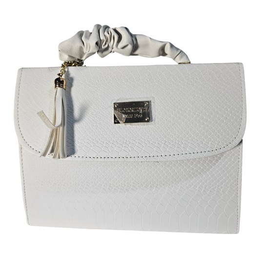 Chica (Satchel) Blanco Reptil