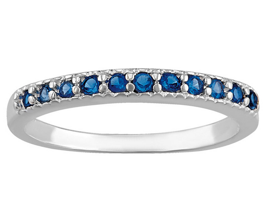 Anillo Churumbela Zirconia Azul Plata .925