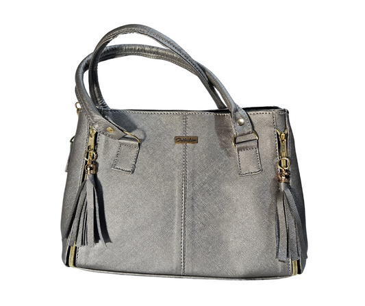 Mediana (Tote) Gris Zipper