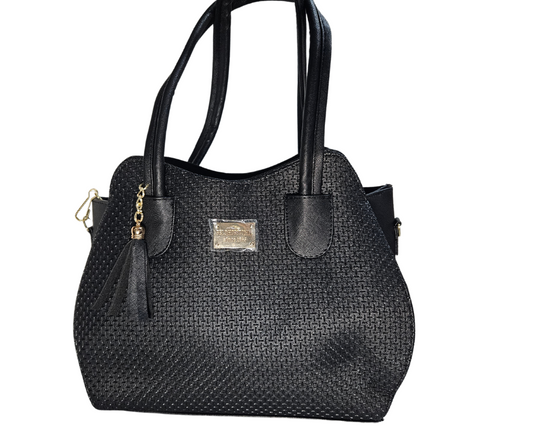 Mediana (Tote) Negro Diseño Oxford