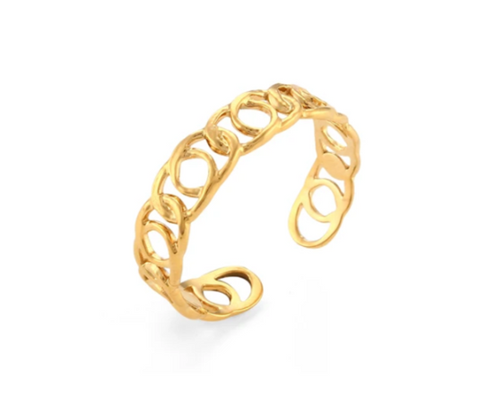 Anillo Chapa 18K Ajustable