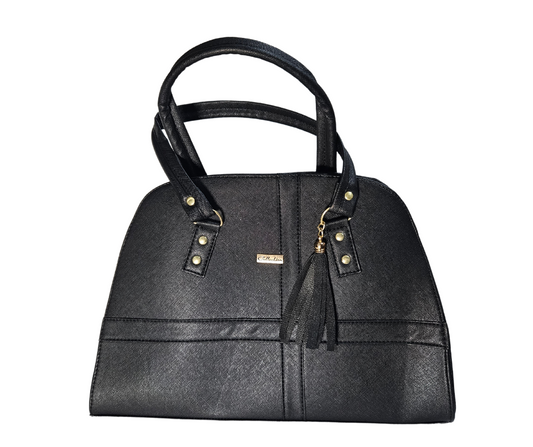 Mediana (Tote) Negro Cruz Lisa