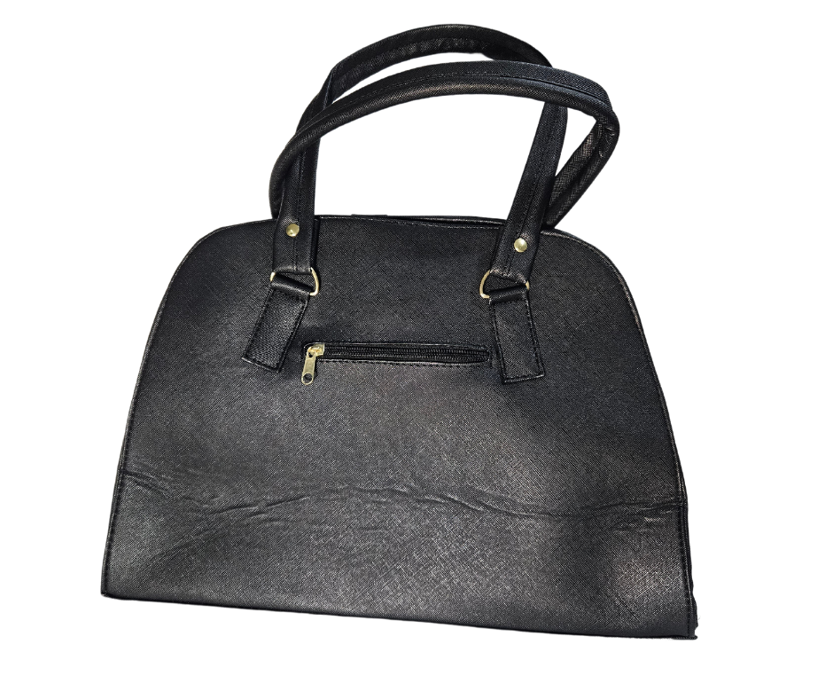 Mediana (Tote) Negro Cruz Lisa