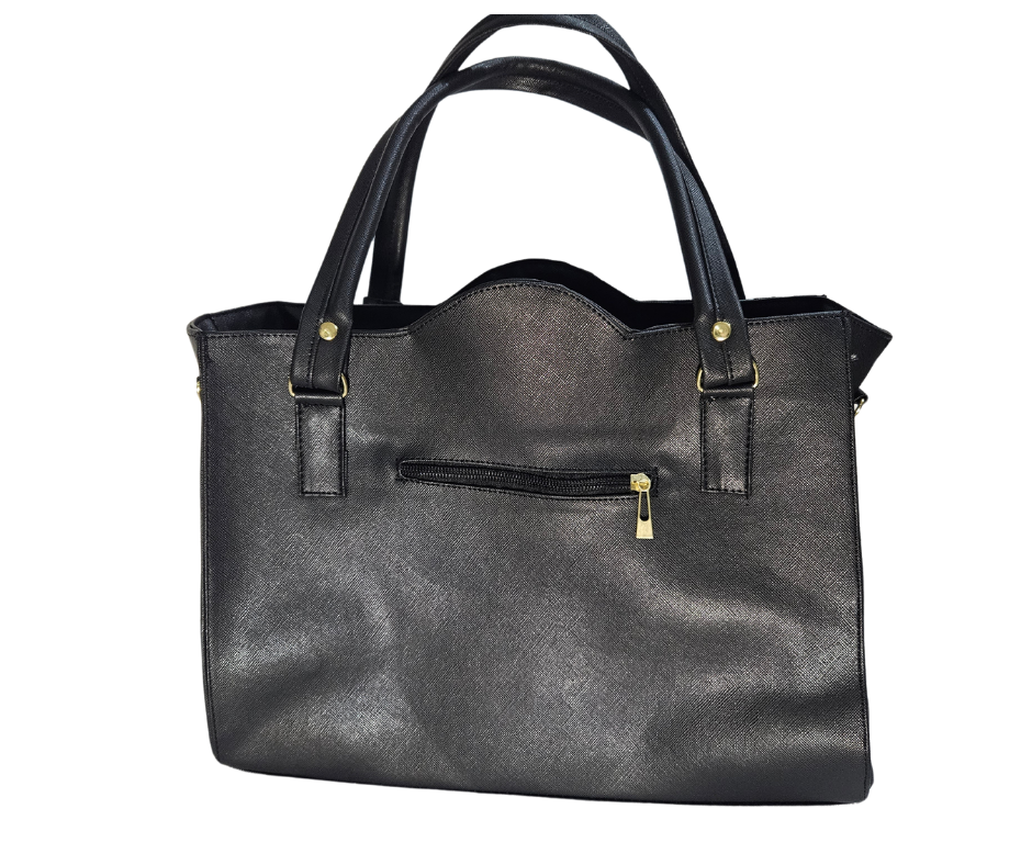 Mediana (Tote) Negro Media Cuadros