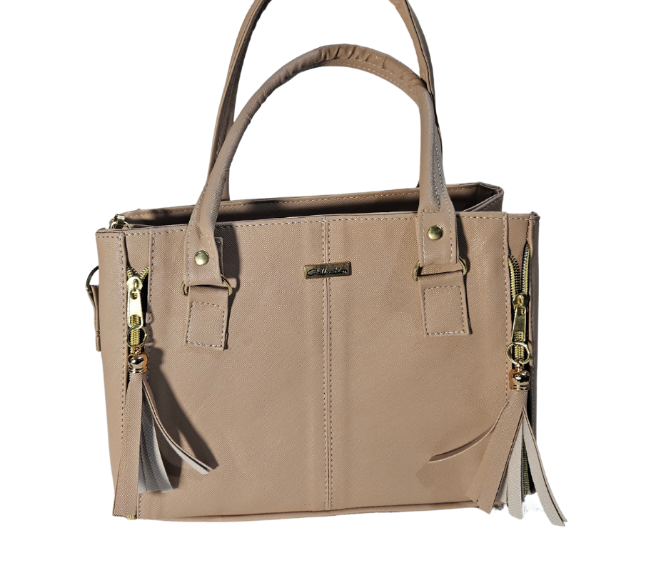 Mediana (Tote) Camel Zipper