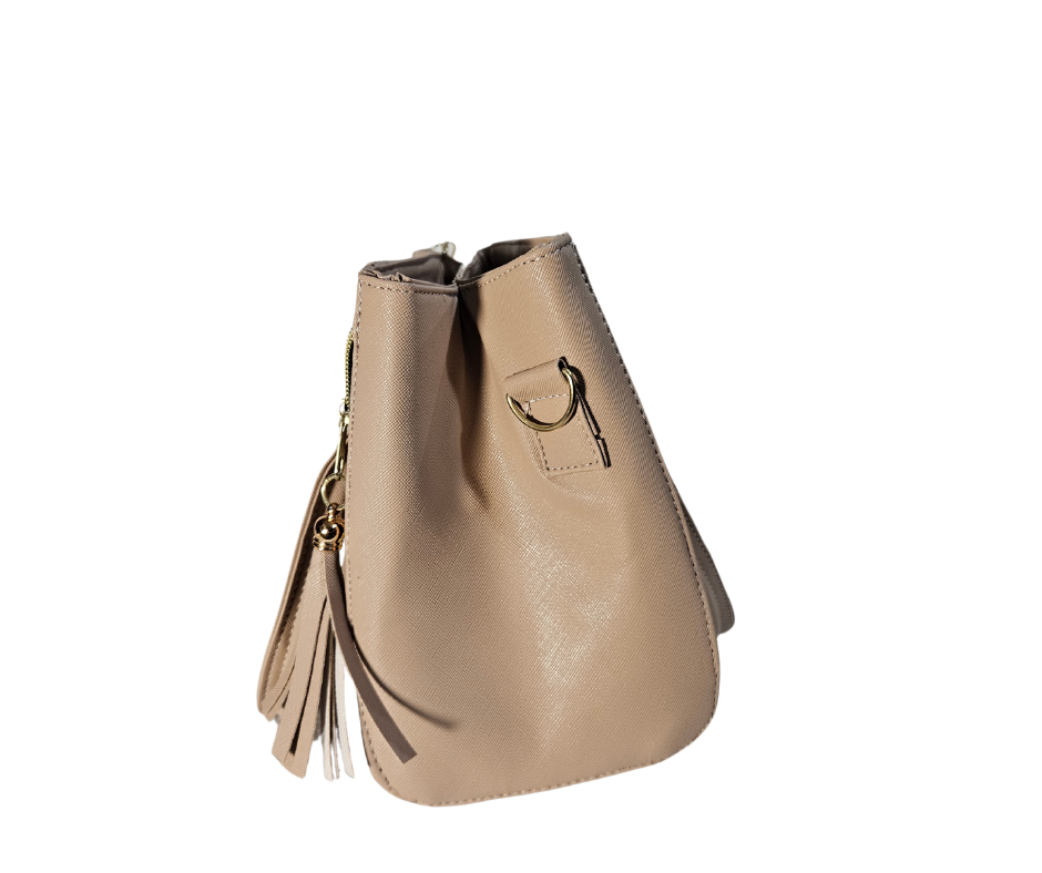 Mediana (Tote) Camel Zipper