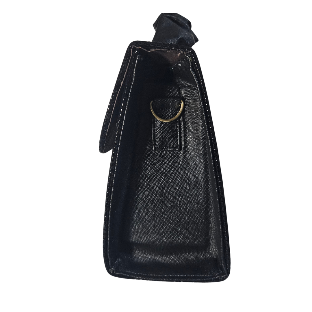 Chica (Satchel) Negro Puntos Charol