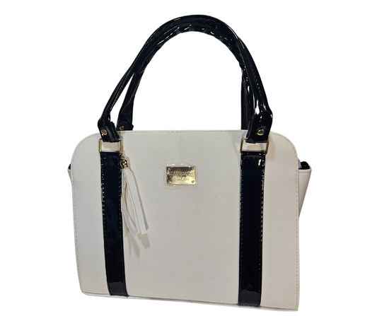 Mediana (Tote) Blanco Franjas